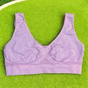 Pretty Seamless Lavender Seamless Bralette Size XXL Sports Bra